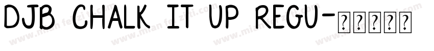 DJB Chalk It Up Regu字体转换